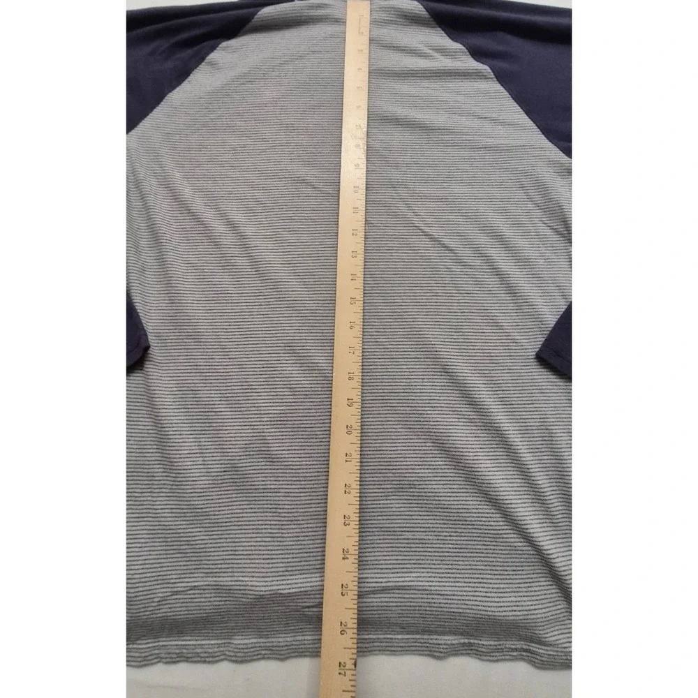 Hurley men's gray/blue long sleeve hooded pullover shirt LG drawstring - Picture 9 of 12